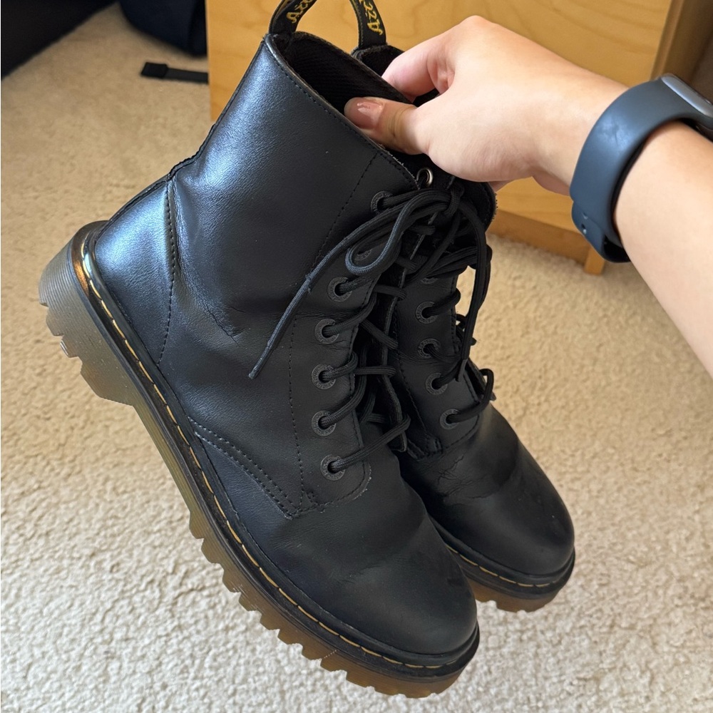 Dr. Martens Black Lace-Up Boots